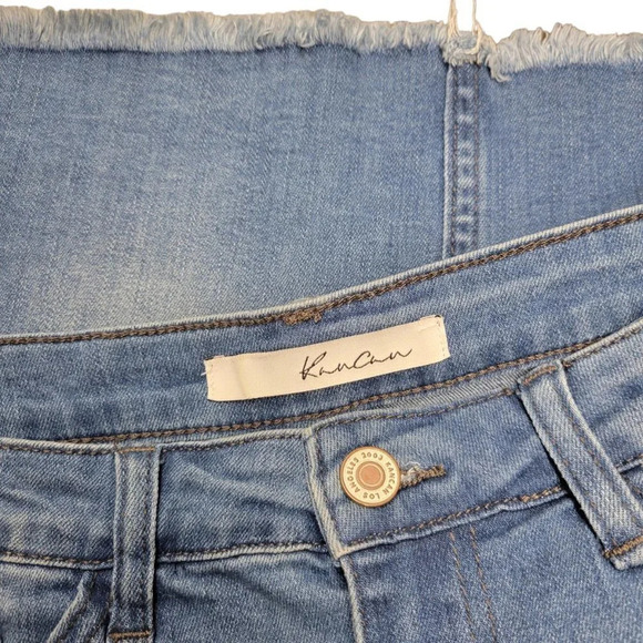 KanCan Denim Distressed Hem Skirt - Picture 7 of 7